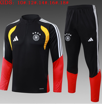 Chándal Alemania 2026 (Black Half ZIip) - NIÑOS